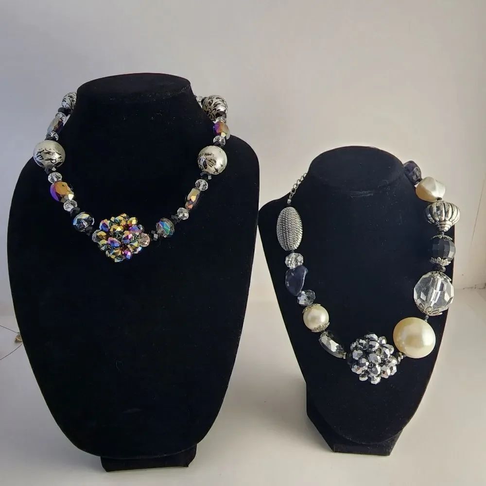 Set of 2 Statement necklace - Picture 1 of 5